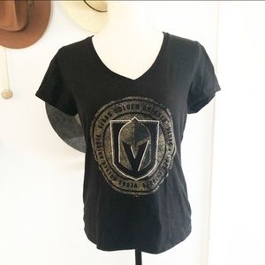 Las Vegas Golden Knights V-neck Tee Sz Small P